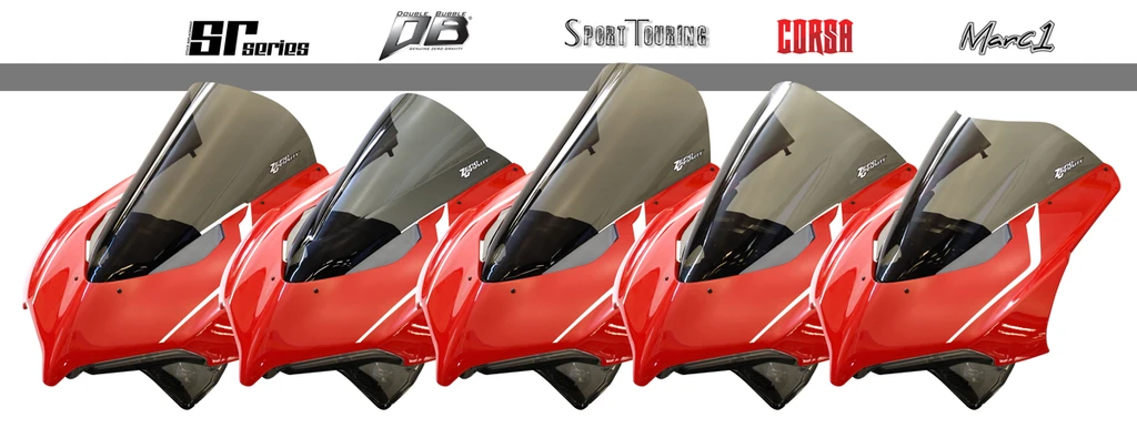 Zero Gravity Racing Windshields for the Ducati Panigale V4 R (19-24) and Base/ S (20-24) Zero Gravity Racing Windshields for the Ducati Panigale V4 R (19-24) and Base/ S (20-24)